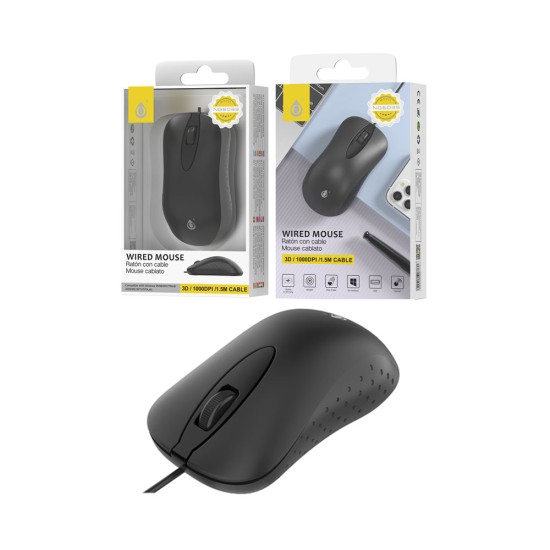 RATO COM FIO NECKE ONEPLUS NG6039 NE 3 BOTÕES ÓPTICO USB 1,5 M PRETO RATO COM FIO NECKE ONEPLUS NG6039 NE 3 BOTÕES ÓPTICO USB 1,5 M PRETO